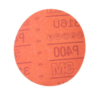 3M Hookit Red Abrasive Disc, 01294, 5 in P400, 50 discs per carton