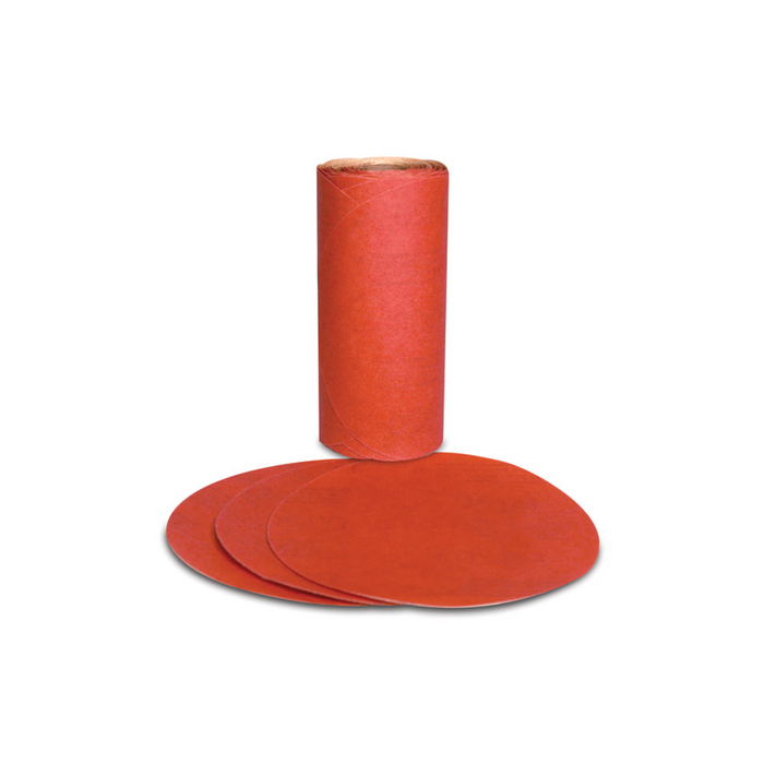 3M Red Abrasive PSA Disc, 01611, 5 in, 40, 25 discs per carton