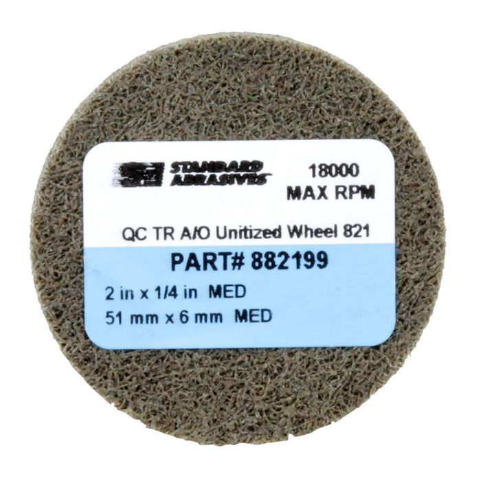 Standard Abrasives Quick Change TR A/O Unitized Wheel 882199, 821 2 in
x 1/4 in