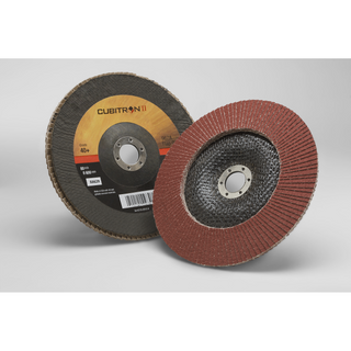 3M Cubitron II Flap Disc 967A, 40+, T29, 7 in x 7/8 in