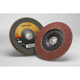 3M Cubitron II Flap Disc 967A, 80+, T29, 7 in x 7/8 in