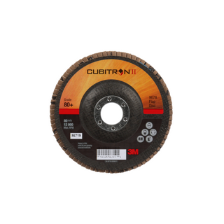 3M Cubitron II Flap Disc 967A, 80+, T27, 5 in x 7/8 in