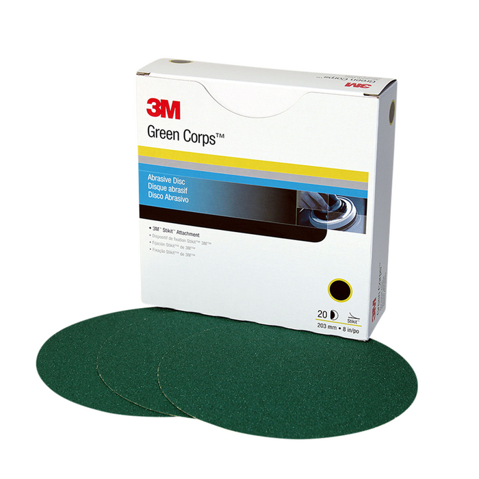 3M Green Corps Stikit Production Disc, 01551, 8 in, 36, 50 discs per
carton