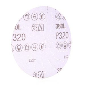 3M Xtract Film Disc 360L, 01707, P320 3MIL, 5 in, Die 500LG,
100/Carton