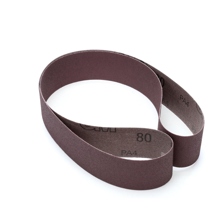 3M Cloth Belt 341D, 80 X-weight, 4 in x 52-1/2 in, Film-lok,
Single-flex