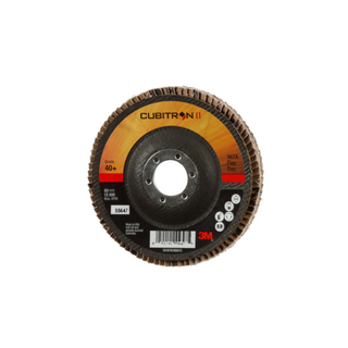 3M Cubitron II Flap Disc 967A, 40+, T29, 4-1/2 in x 7/8 in, Giant