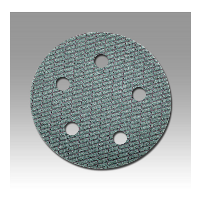 3M Trizact Hookit Cloth Disc 337DC, 5 in x NH, 5 Hole, A300 X-weight,
D/F