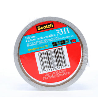 Scotch® Foil Tape 3311, Silver, 2 in x 10 yd, 3.6 mil