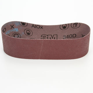 3M Cloth Belt 340D, 3 in x 24 in 50 X-weight, 5/Carton