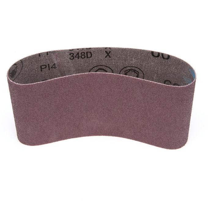 3M Cloth Belt 341D, 60 X-weight, 3-1/2 in x 15-1/2 in, Fabri-lok,
Single-flex