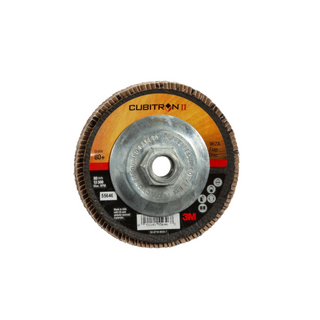 3M Cubitron II Flap Disc 967A, 80+, T29 Quick Change, 4-1/2 in x
5/8"-11, Giant