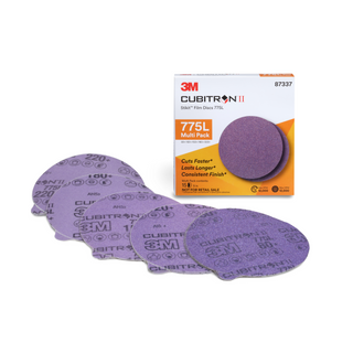 3M Cubitron II Stikit Film Disc 775L, 87337, 5 in x NH, 80+ to 220+