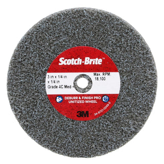 Scotch-Brite Deburr & Finish Pro Unitized Wheel, DP-UW, 4C Medium+