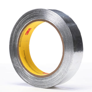 3M Aluminum Foil Tape 4380, Silver, 1 in x 55 yd, 3.25 Mil