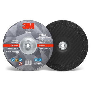 3M Silver Depressed Center Grinding Wheel, 87449, T27 Quick Change