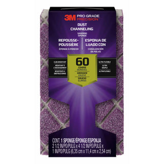 3M Pro Grade Precision Dust Channeling Block Sanding Sponge 60 grit
Coarse