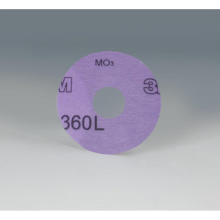 3M Hookit Film Disc 360L, P800, 3 in x 7/8 in, D/F 5HL, Die 300MA,
50/Carton