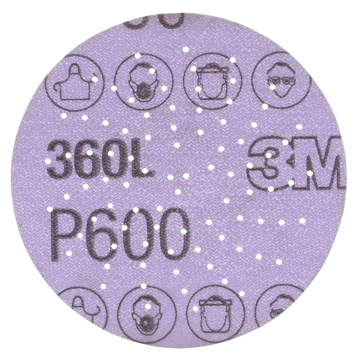3M Xtract Film Disc 360L, P600 3MIL, 3 in, Die 300LG, 100/Carton