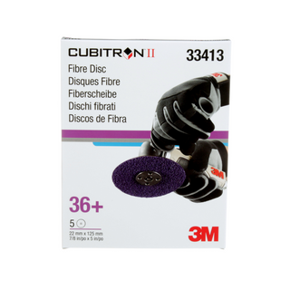 3M Cubitron II Abrasive Fibre Disc, 33413, 5 in x 7/8 in (125mm x
22mm), 36+