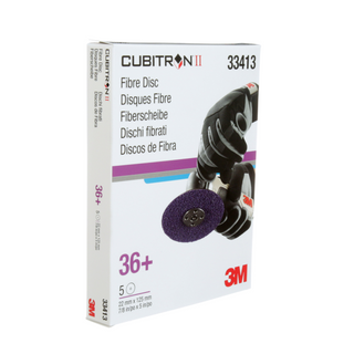 3M Cubitron II Abrasive Fibre Disc, 33413, 5 in x 7/8 in (125mm x
22mm), 36+