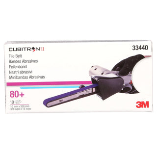 3M Cubitron II File Belt, 33440, 80+, 10 mm x 330 mm (3/8 in x 13 in)