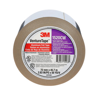 3M Venture Tape Aluminum Foil Tape 1520CW, Silver, 72 mm x 45.7 m, 3.2
mil