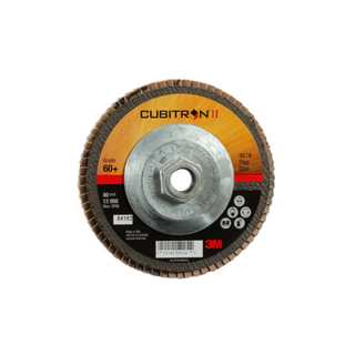 3M Cubitron II Flap Disc 967A, 60+, T27, 5 in x 5/8"-11