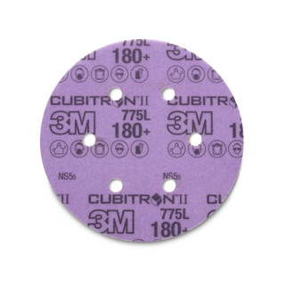 3M Cubitron II Hookit Film Disc 775L, 150+, 6 in x NH, D/F 6HL, Die
600HZ