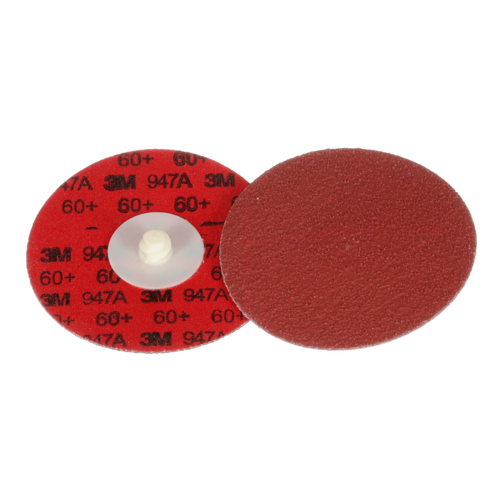 3M Cubitron II Roloc Durable Edge Disc 947A, 60+, X-weight, TR,
Maroon, 3 in