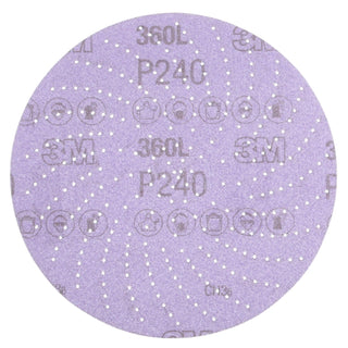 3M Xtract Film Disc 360L, 20799, P240 3MIL, 6 in, 100/Carton