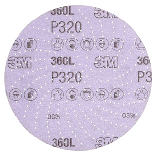 3M Xtract Film Disc 360L, 20801, P320 3MIL, 6 in, 100/Carton