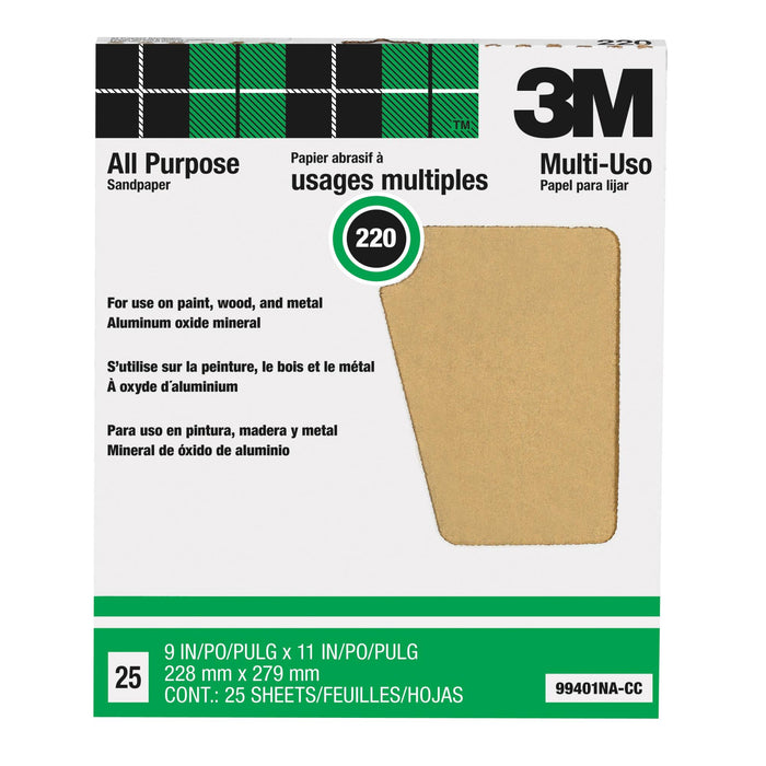 3M Pro-Pak Aluminum Oxide Sheets for Paint and Rust Removal, 9 in x 11
in