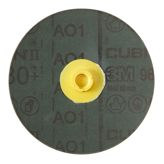 3M Cubitron II Roloc Fibre Disc 987C, 80+, TS, 4 in, Die RS400BB,
25/Carton