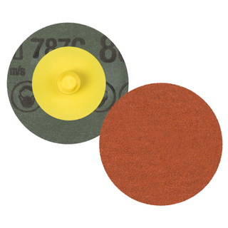 3M Roloc Fibre Disc 787C, 80+, TR, 3 in, Die R300V, 50/Carton