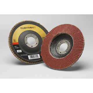 3M Cubitron II Flap Disc 969F, 40+, T29, 5 in x 7/8 in