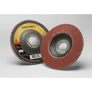 3M Cubitron II Flap Disc 969F, 60+, T29, 4-1/2 in x 7/8 in