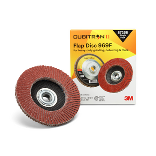 3M Cubitron II Flap Disc 969F, 40+, T27 Quick Change, 4-1/2 in x
5/8"-11