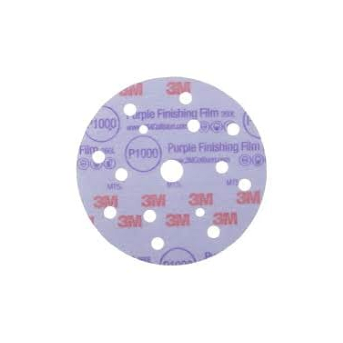 3M Hookit Purple Finishing Film Abrasive Disc 260L, 51157, 6 in, Dust
Free
