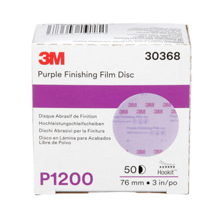 3M Hookit Purple Finishing Film Abrasive Disc 260L, 30368, 3 in,
P1200