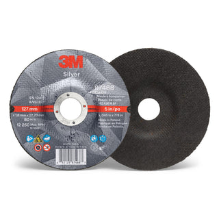 3M Silver Cut-Off Wheel, 87468, T27, 5 in x .045 in x 7/8 in