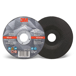 3M Silver Cut-Off Wheel, 87659, T27 4.5 in x 3/32 in x 7/8 in