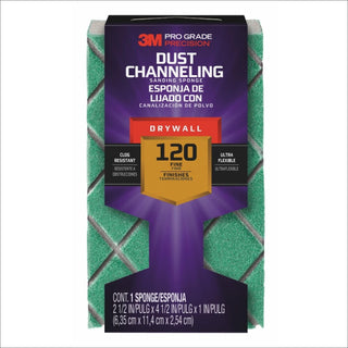 3M Pro Grade Precision Drywall Dust Channeling Sanding Sponge Fine