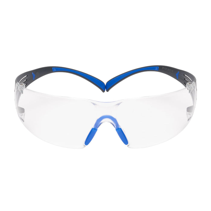 3M SecureFit Safety Glasses SF401SGAF-BLU, Blue/Gray