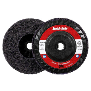 Scotch-Brite Clean and Strip XT Pro Disc, XO-DC, SiC Extra Coarse,
Purple