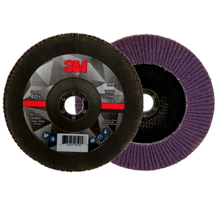 3M Flap Disc 769F, 40+, T27, 7 in x 7/8 in