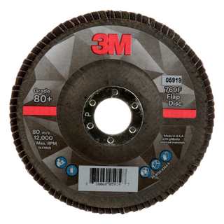 3M Flap Disc 769F, 80+, T27, 5 in x 7/8 in