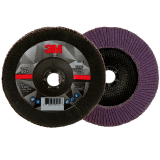 3M Flap Disc 769F, 40+, T29, 7 in x 7/8 in