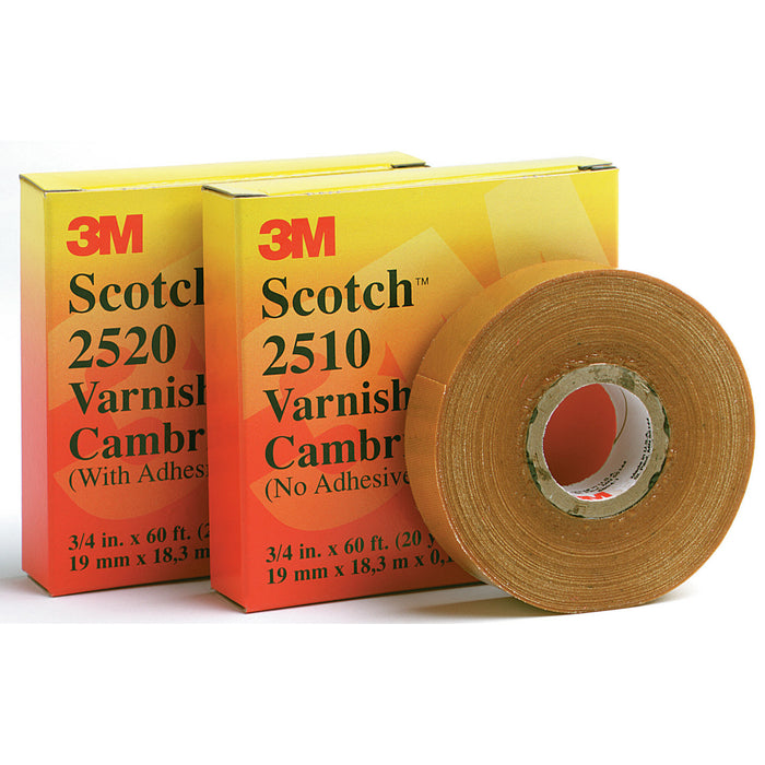 Scotch® Varnished Cambric Tape 2510, 6 in x 36 yd, Yellow