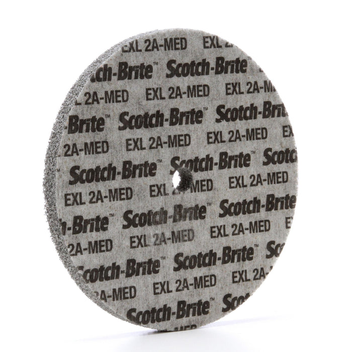 Scotch-Brite EXL Unitized Wheel, 6 in x 1/2 in x 1/2 in, 2A MED, 4
ea/Case