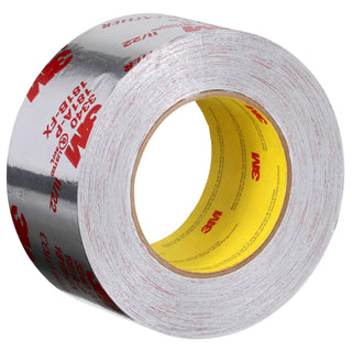 3M Foil Tape 3340, Silver, 2 1/2 in x 50 yd, 3.9 mil